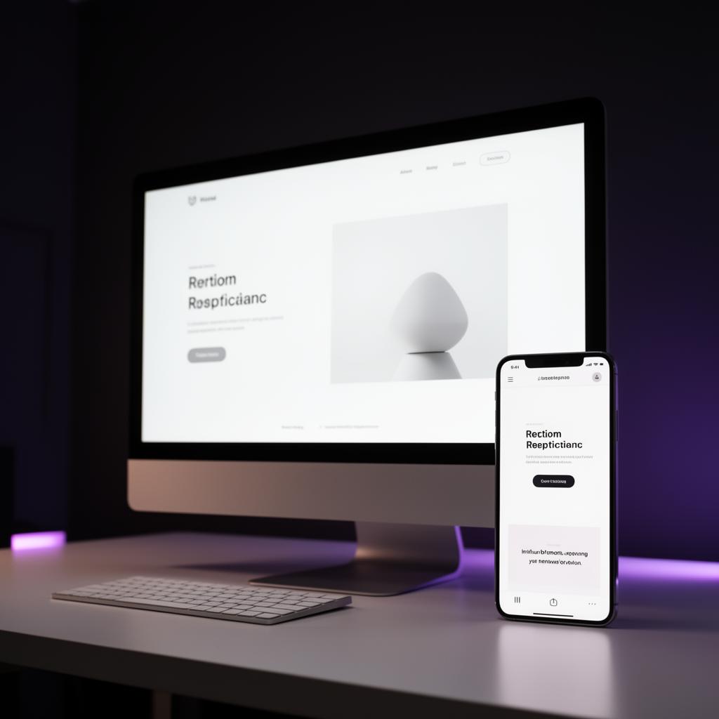 Professional website redesign project displayed on desktop and mobile devices